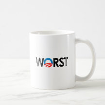 ANTI-OBAMA - WORST BLACK- Faded.png Coffee Mug