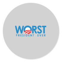 Anti-Obama - Worst President Ever Sticker