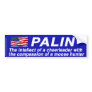 Anti-Palin bumper sticker