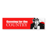 ANTI-PALIN - Gunning for the country Bumper Sticker