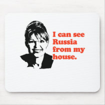 ANTI-PALIN / I can see Russia from my house Mouse Pad