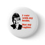 ANTI-PALIN / I voted with my brain Button