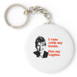 ANTI-PALIN / I voted with my brain Key Chain