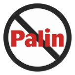 Anti Palin Round Sticker