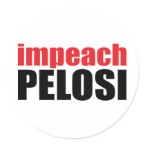 Anti-Pelosi: Impeach Pelosi Round Stickers