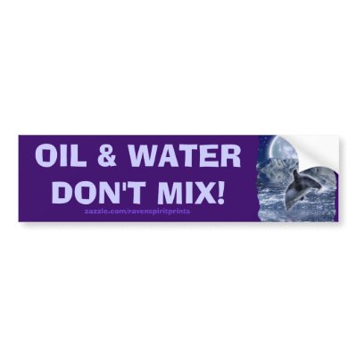 ANTI-POLLUTION BREACHING DOLPHIN Bumper Sticker by RavenSpiritPrints