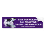 ANTI-POLLUTION BREACHING ORCA Bumper Sticker bumper stickers