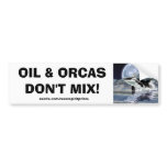 ANTI-POLLUTION BREACHING ORCA Bumper Sticker bumper stickers