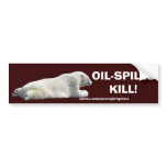 ANTI-POLLUTION POLAR BEAR Bumper Sticker bumper stickers