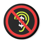 Anti-Profit-Motivated Cochlear Implant Industry Fridge Magnet