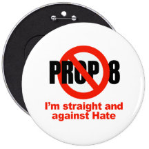 ANTI PROP 8 - Straight against Hate Pins