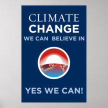 Anti-Protest Climate Change - Obama Parody Poster