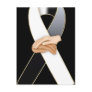 Anti Racism Black/White Awareness Ribbon Postcards