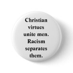 ANTI-RACISM PINBACK BUTTON