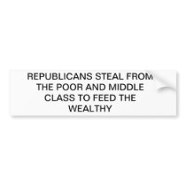 ANTI-REPUBLICAN BUMPER STICKER