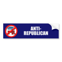 Anti-Republican Bumper Sticker