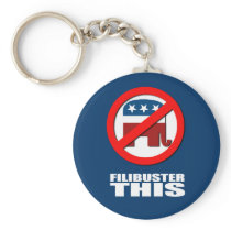 Anti-Republican - Filibuster this Keychains