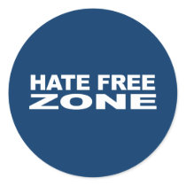 Anti-Republican - Hate Free Zone 2 stickers