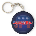 Anti-Republican Hypocrites Keychain