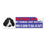 Anti-Republican -  Lost My Job Bumper Sticker