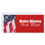 Anti-Republican - Make Money Not War Custom Rack Card