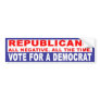 Anti-Republican -  Negative All The Time Bumper Stickers