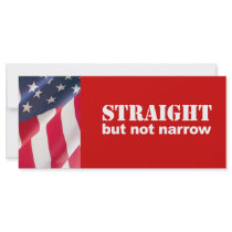Anti-Republican - Straight but not narrow Customized Rack Card