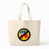 Anti-Republican yellow Tote Bags