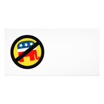 Anti-Republican yellow Photo Greeting Card