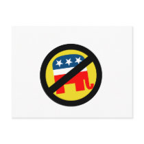 Anti-Republican yellow Post Cards