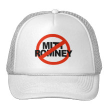 Anti Romney Cross Circle.png Trucker Hats
