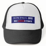 Anti Ron Paul 2012 President De-Evolution Design Trucker Hat
