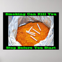 anti smoking posters on Green