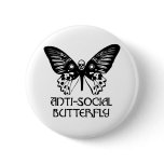 Anti-Social Butterfly Pin
