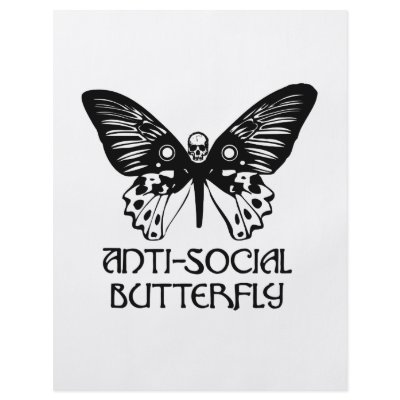 Anti-Social Butterfly Flyer by SinisterWear