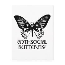 Anti-Social Butterfly Post Card
