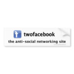 Anti-Social Network sticker Bumper Stickers