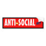 ANTI-SOCIAList Bumper Sticker