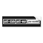 Anti-State Bumper Sticker bumper stickers