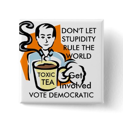 ANTI-TEA PARTY BUTTON by xpressurself