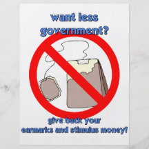Anti tea party flyer design