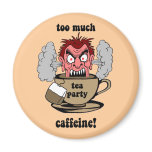 Anti tea party refrigerator magnets