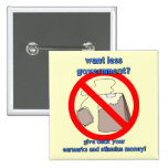 Anti tea party pinback button