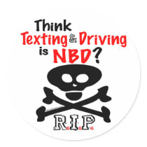 Anti-Texting While Driving Sticker