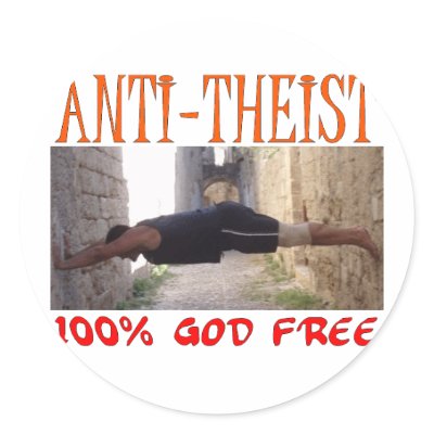 Anti Theist Sticker by StojadinovicP