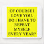 anti valentiine's day joke mouse mat