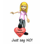 Anti-Valentine Just Say No t-shirts