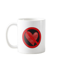 Anti-Valentine Sign Mug