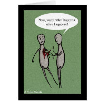 Anti-Valentine's Day Card - Heart Squeeze