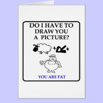 Anti-Valentine's Day card: Pictionary Fat Man cards